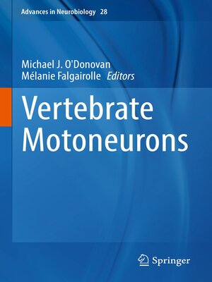 cover image of Vertebrate Motoneurons
